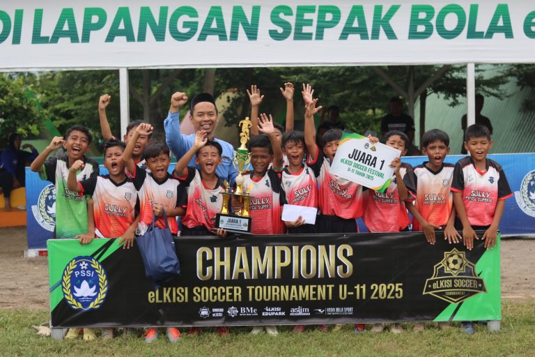 Tim Bharata FC dari Mojokerto Juarai Festival Sepak Bola Usia Dini Ponpes eLKISI