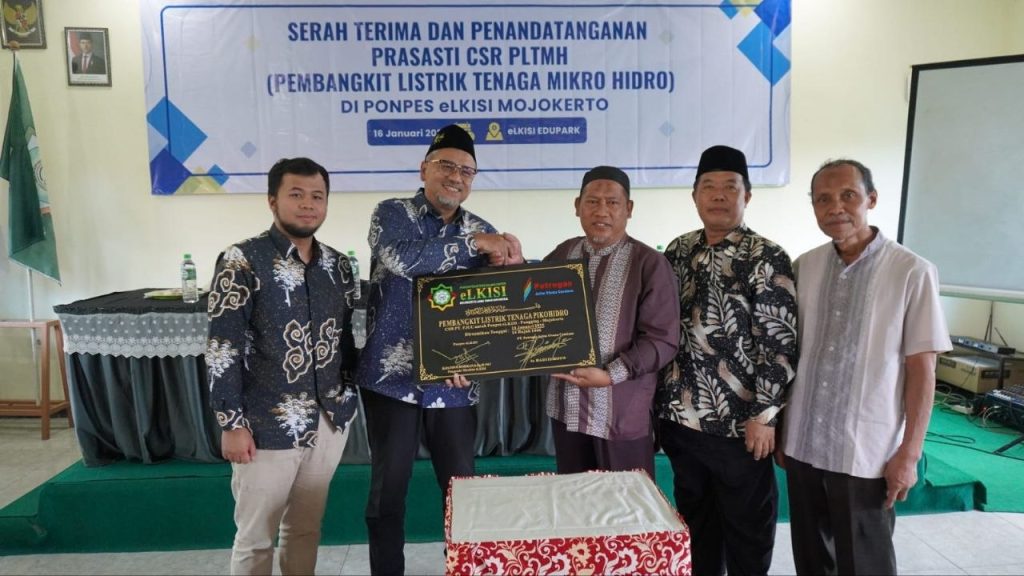 Serah terima PLTMH ( pembangkit listrik tenaga mikro hidro )