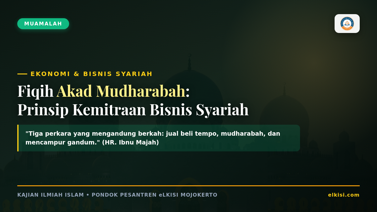 Cover Fiqih Akad Mudharabah eLKISI